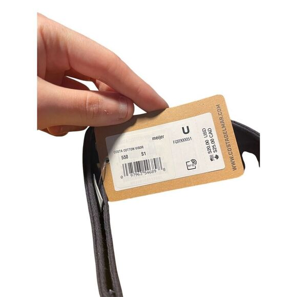 Costa Del Mar Adjustable Sun Visor One Size Fits Most Navy/Gray NEW - Picture 4 of 5